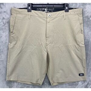Pelagic‎ Men's Mako Hybrid Shorts 40 Beige Fishing Surfing Performance Chino